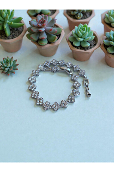 Silver Xuping Çiçek Desenli Bileklik