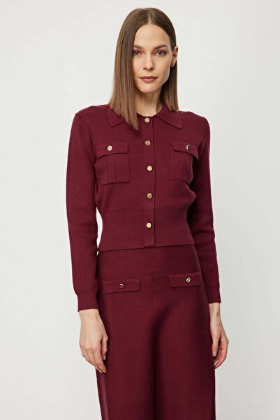 ON Ornamental Buttoned Knitwear Sweater with Cover Pocket