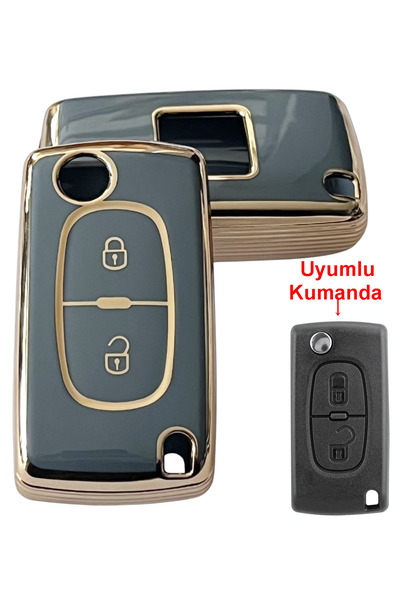 Kasey غطاء مفتاح التحكم عن بعد متوافق مع بيرلينجو 207 307 407 سي3 سي4 سي5، حا...