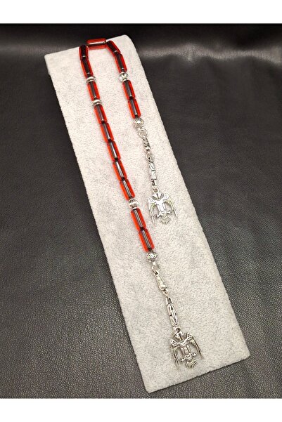 Han Ticarethane Black Inside Red Color 15 Grain Zaza Powder Amber Prayer Beads