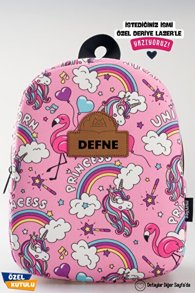 Minilee Kişiye Özel Isimli - Prenses Unicorn 0-8 Yaş - Kreş, Anaokulu Çocuk S...