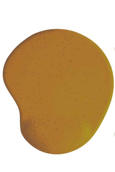 usin لوحة ماوس للكمبيوتر المحمول بنمط رملي بيضاوي اللون مع دعم للمعصم وقاعدة غير قابلة للانزلاق - لوحة ماوس