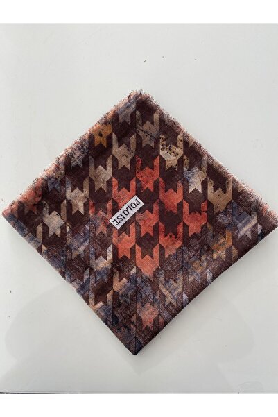 poloist Renkli Kazayağı Desen Tülbent Yazma