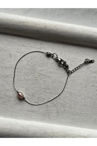 Pel Design Real Purple Pearl Steel Bracelet Handmade Non Tarnish