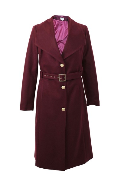 ambar studio DELPHINA wool blend midi coat