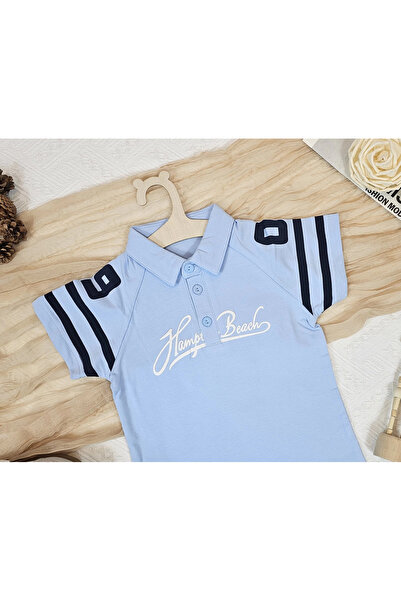 1way تيشرت ولادي باللون السماوي