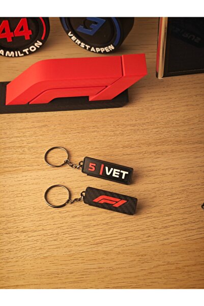 F1 Formula 1 Sebastian Vettel Siyah Anahtarlık