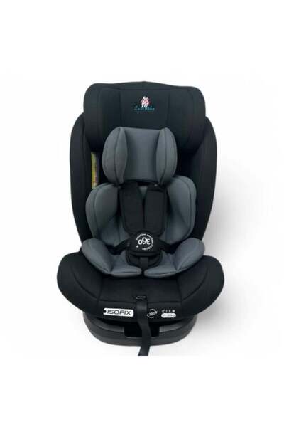 Baby hi مقعد سيارة للأطفال والرضع بنظام ISOFIX مع دوران 360 درجة - أسود