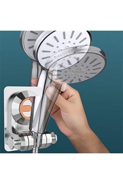 DESIPHON Kendinden Yapışkanlı Nano Duş Başlığı Askısı 15 Kg Taşıma Mafsallı K...