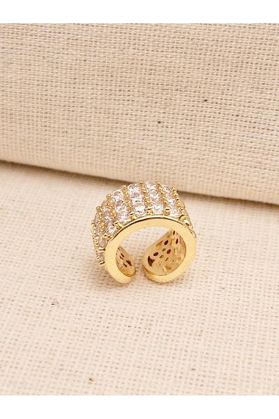 Siya Silver Özel Seri Zirkon Taşlı Dorika Topçuklu Çelik Earcuff Kıkırdak Küp...