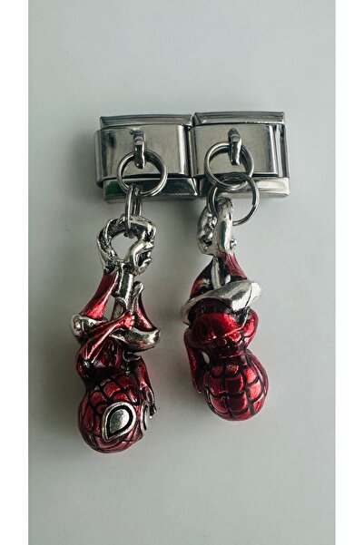 POSEİDONS JEWELLERY Marvel Örümcek Adam Sallantılı İtalyan Charm