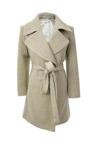 ambar studio ZAIRA bloucle wool blend midi coat