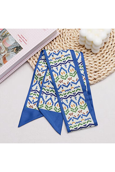 MAHLA Design Scarf - Thin Neck Shawl - Bag Accessory - 84cm