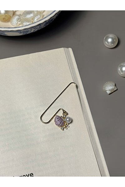 Rika Spolia & Co. Lila Deniz Kabuğu Kitap Ayracı