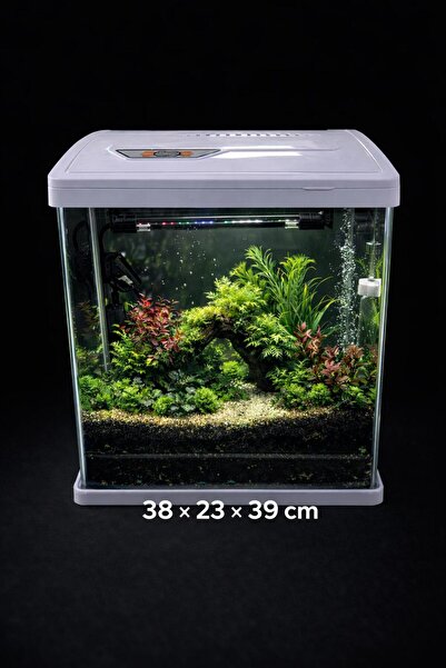 OP-PORFECT (BEYAZ) YENİ NESİL AKVARYUM 38X23X39 KENDINDEN MOTOR VE LED TASARIM