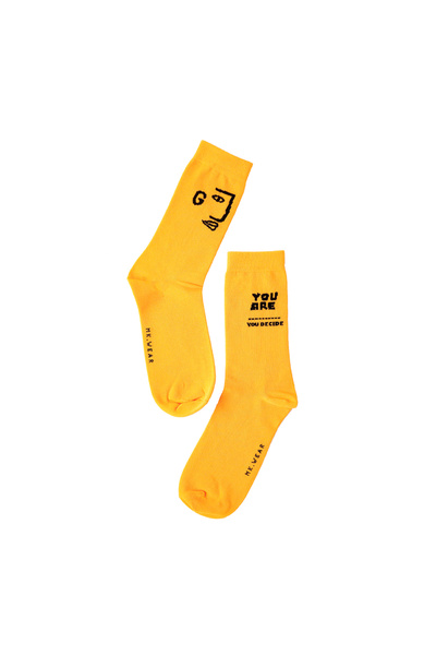 MK Your sock's choice: a comfortable and modern design that adds a touch of elegance – yellow
