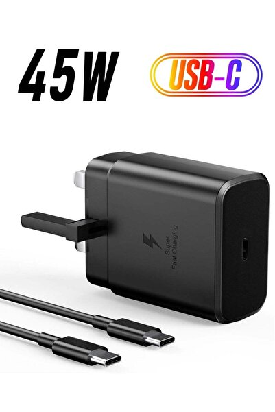 Shopi شاحن منتاكي فائق السرعة بقوة 45 واط بمنفذ USB-C لهواتف سامسونج جالاكسي ...