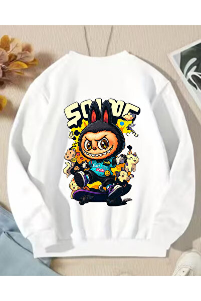 haha قصة فضفاضة سويت شيرت بدون قلنسوة للأطفال