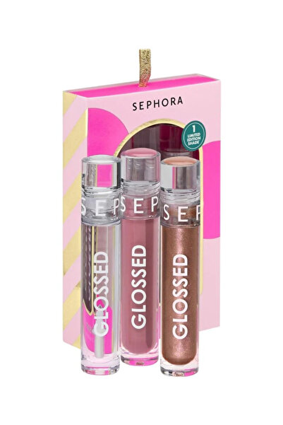 SEPHORA طقم ملمع الشفاه جلوسد 3 قطع [ أصلية 100% ]