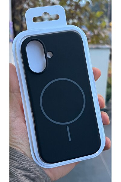 EDELFU آيفون 16 بلس - غطاء سيليكون مقاوم للاتساخ مع مغناطيس ناعم كالقطيفة داخل الحافظة