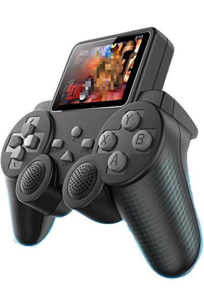 Generic جهاز ألعاب فيديو محمول S10 بتصميم كلاسيكي، بشاشة 2.4 بوصة، و520 لعبة كلاسيكية مدمجة، وواي فاي