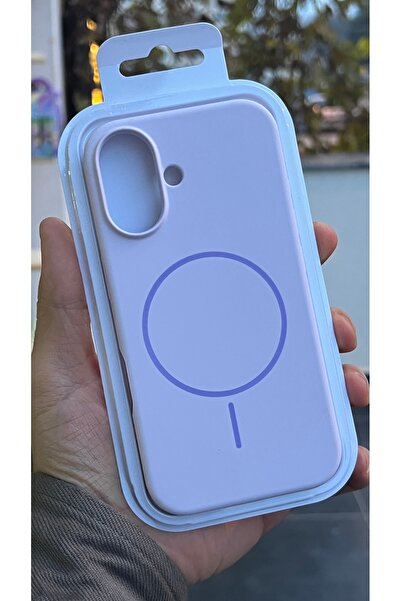 EDELFU آيفون 16 بلس - غطاء سيليكون مقاوم للاتساخ مع مغناطيس ناعم كالقطيفة داخل الحافظة