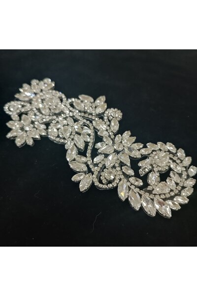 Leylak Store Ütüyle Yapışan Parlak Taşlı Aplik