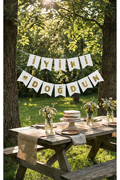 Noone White Backdrop Gold Foil Printed Happy Birthday Lettering - Luxury Birt...