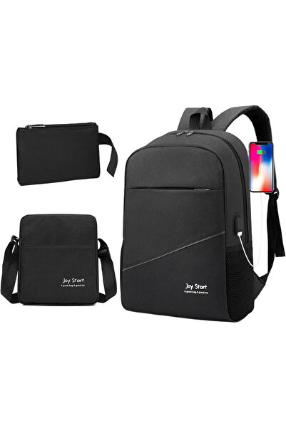 Primo Plus 3-piece bag set with USB port and water resistance
