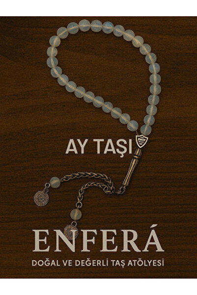 ENFERA DOĞAL TAŞ Doğal Taş Ay Taşı Tesbih 33'lü
