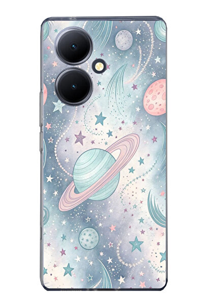 TechTree حافظة سيليكون ناعمة ملونة متوافقة مع Vivo V29 Lite 5G مطبوع