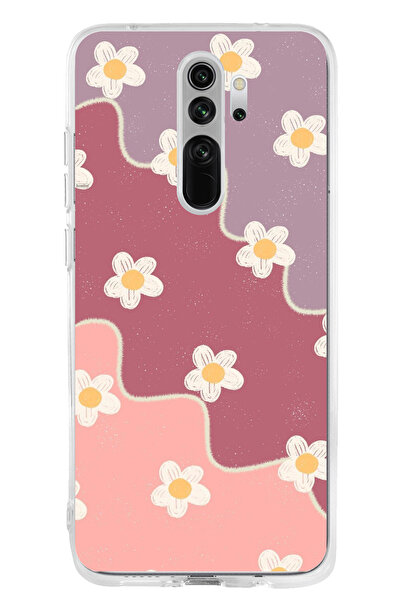 TechTree حافظة سيليكون متوافقة مع هاتف Redmi Note 8 بلون الورد المجفف والليلك...