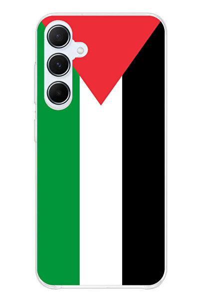 TechTree Samsung Galaxy A55 Compatible Palestine Flag Printed Silicone Case