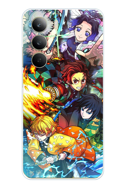 TechTree Realme C75 Compatible Demon Slayer: Demon Slayers B Printed Silicone Case