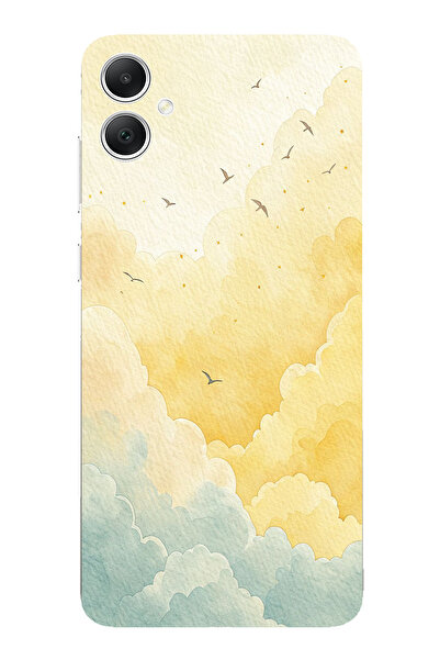 TechTree حافظة سيليكون متوافقة مع هاتف سامسونج جالاكسي A05 باللونين الأصفر وا...