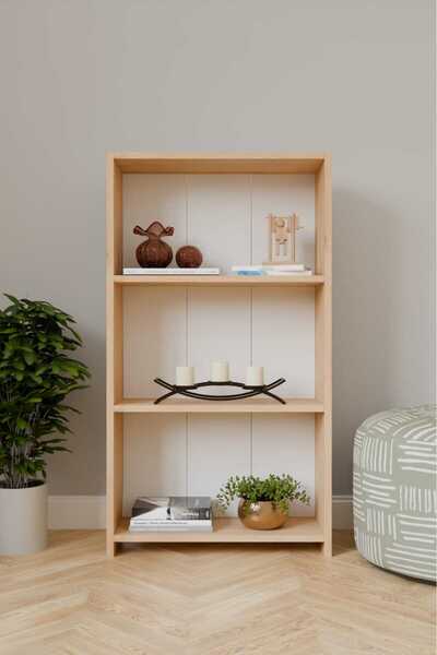 küçükalp YASEMİN 3 RAFLI KİTAPLIK SAFİR MEŞE