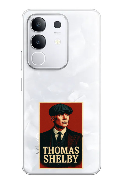 TechTree حافظة سيليكون متوافقة مع هاتف Vivo Y29 Thomas Shelby Banner مطبوع