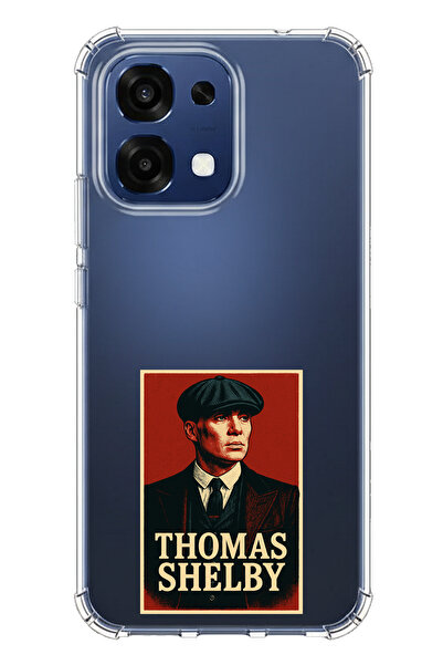 TechTree حافظة سيليكون متوافقة مع هاتف اوبو A6 برو من توماس شيلبي مطبوع