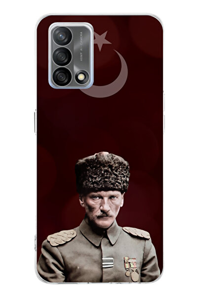 TechTree حافظة سيليكون متوافقة مع هاتف OPPO A74 على شكل نجمة وهلال وقائد أتات...