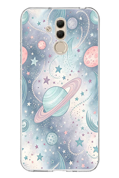 TechTree حافظة سيليكون ناعمة متوافقة مع هاتف هواوي ميت 20 لايت مطبوع