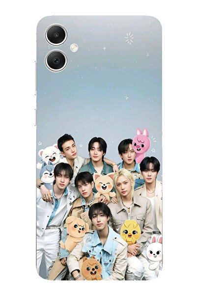 TechTree حافظة سيليكون مطبوع متوافقة مع هاتف سامسونج جالاكسي A05 تحمل طابع فرقة كيبوب للأطفال وSKZOO