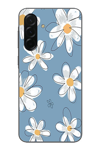 TechTree حافظة سيليكون متوافقة مع هاتف سامسونج جالاكسي A36 باللون الأزرق ديزي...