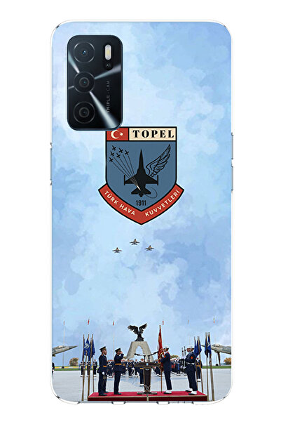 TechTree Oppo A16 Compatible Turkish Air Force Printed Silicone Case