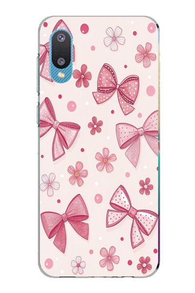 TechTree حافظة سيليكون متوافقة مع هاتف سامسونج جالاكسي A02، وردية اللون، على ...