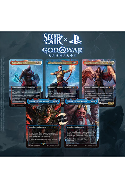 Wizards of the Coast MTG Secret Lair x PlayStation God of War Norse Edition N...