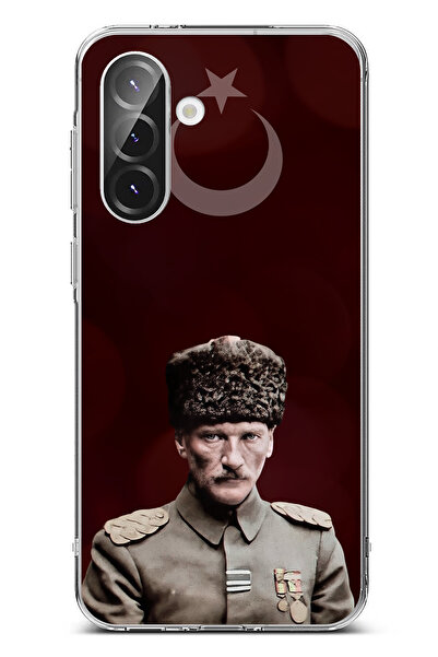 TechTree حافظة سيليكون متوافقة مع هاتف سامسونج جالاكسي A56 على شكل نجمة وهلال...