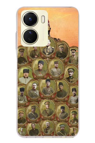 TechTree حافظة سيليكون متوافقة مع هاتف Vivo Y16 من أتاتورك وقادة الحرب للتحري...