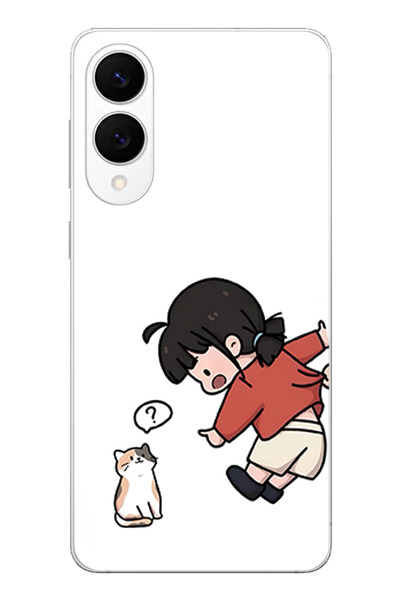 TechTree Samsung Galaxy S25 Edge Compatible Forced to Separate Lovers - Couple Combination Printed Silicone Case