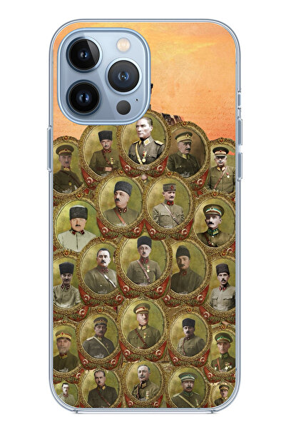 TechTree حافظة سيليكون متوافقة مع هاتف iPhone 13 PRO MAX من أتاتورك وقادة الح...