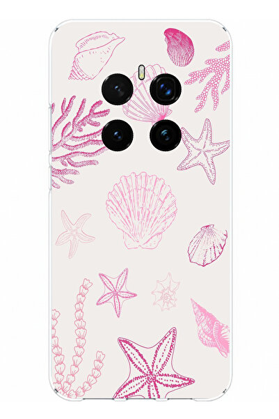 TechTree حافظة سيليكون متوافقة مع هاتف Honor Magic 7 PRO باللون الوردي وStarf...